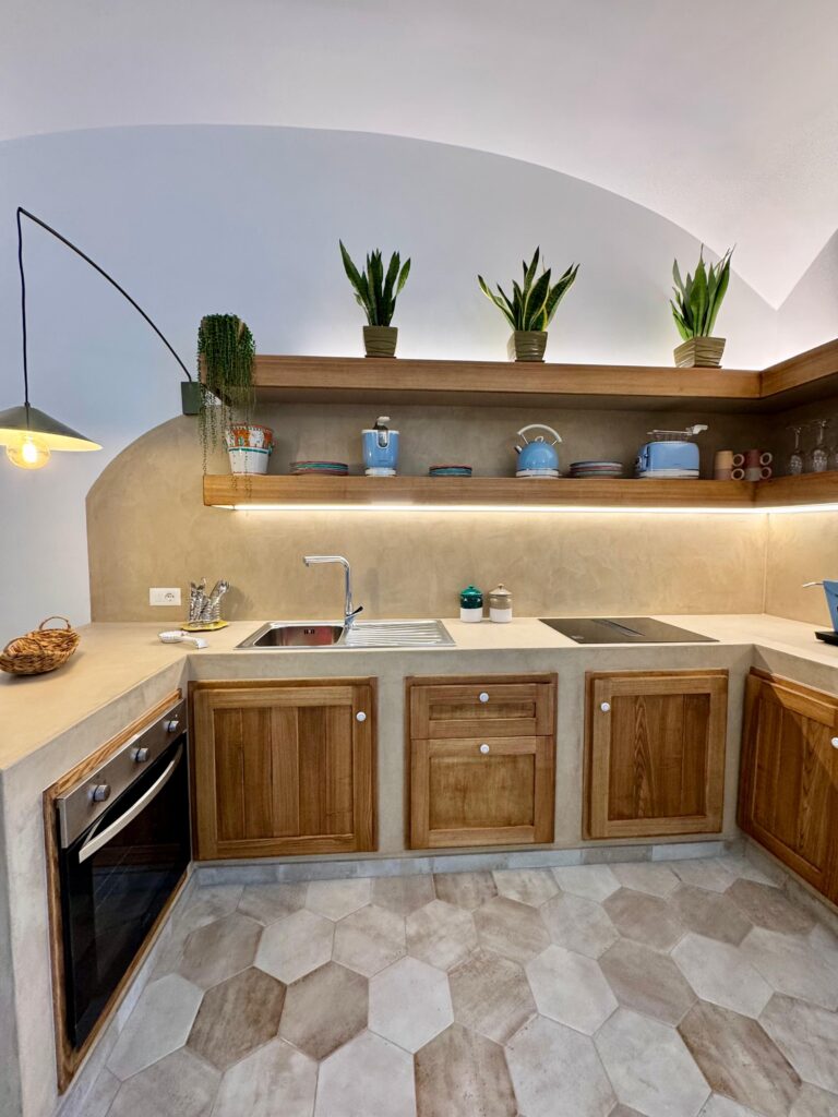 cucina in microcemento
